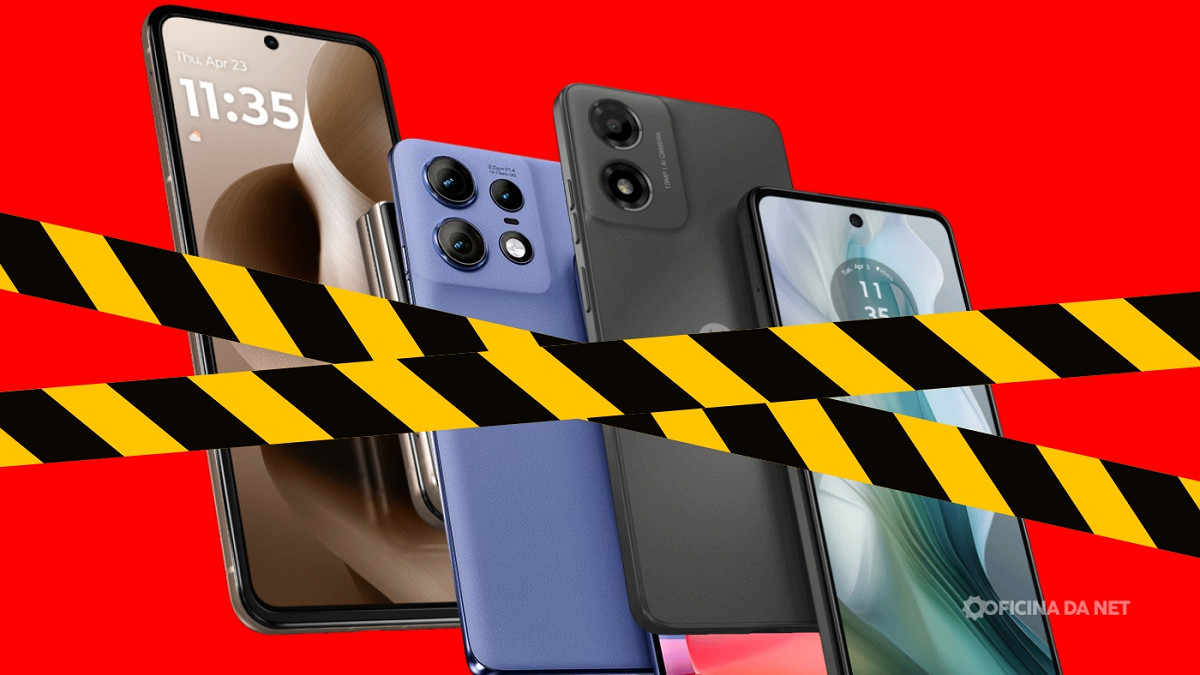 Moto E14, Moto G23 e Moto G34 são os piores celulares da Motorola hoje. Imagem: Oficina da Net