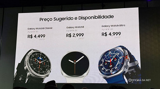 Preços dos novos relógios da Samsung no Brasil. Imagem: @falarafa_tech Preços dos novos relógios da Samsung no Brasil. Imagem: @falarafa_tech