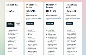Planos do Microsoft 365 que inclui backup na nuvem e garante mais um ano de atualizações do Windows 10 Planos do Microsoft 365 que inclui backup na nuvem e garante mais um ano de atualizações do Windows 10