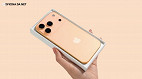 iPhone 17 Pro aparece em vídeo com novas cores, incluindo um laranja inédito
