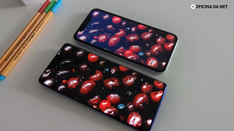 iPhone 11 (tela LCD) vs Edge 60 Pro (tela P-OLED)