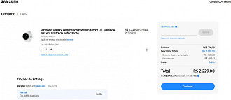 Samsung Galaxy Watch8 com desconto na loja oficial da Samsung!
