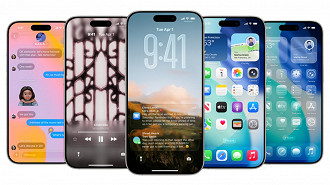 iOS 26 vai estrear na linha iPhone 17. Imagem: Reprodução iOS 26 vai estrear na linha iPhone 17. Imagem: Reprodução