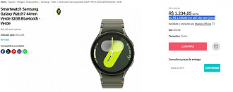 Samsung Galaxy Watch7 por R$ 1.234,05 na Zattini!