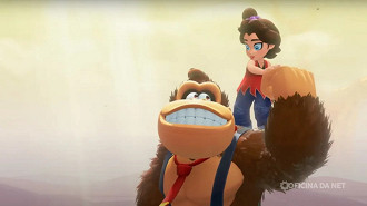 DK e Pauline no modo cooperativo. Imagem: Nintendo/Reprodução DK e Pauline no modo cooperativo. Imagem: Nintendo/Reprodução
