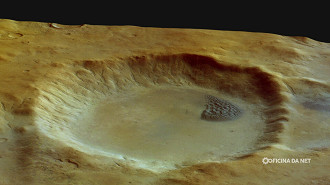 Argyre Planitia, uma das maiores bacias de impacto de Marte. Imagem: ESA/Reprodução
