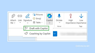 Draft with Copilot agora disponível no Word. Imagem: Microsoft/Reprodução