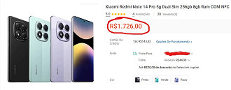 Redmi Note 14 Pro 5G em oferta na Shopee Redmi Note 14 Pro 5G em oferta na Shopee