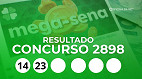 Mega-Sena 2898: veja os números sorteados, quem ganhou e quanto levou