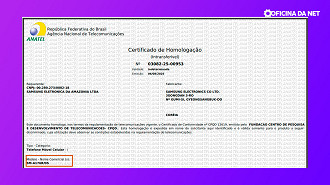 Homologação Anatel Galaxy A17 5G; 03082-25-00953