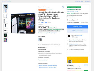 PlayStation 5 Slim em oferta no Mercado Livre! PlayStation 5 Slim em oferta no Mercado Livre!