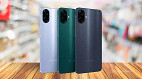 Galaxy A07 vaza em novas imagens com três cores e Android 15 de fábrica