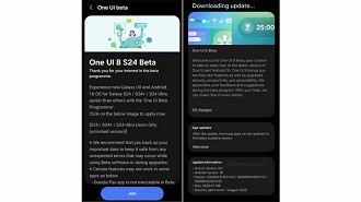 Samsung libera One UI 8 Beta para o Galaxy S24. Imagem: Sammy Fans / Reprodução Samsung libera One UI 8 Beta para o Galaxy S24. Imagem: Sammy Fans / Reprodução