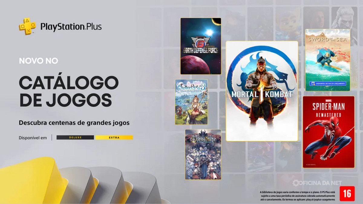 Jogos de agosto do PS Plus Extra e Deluxe