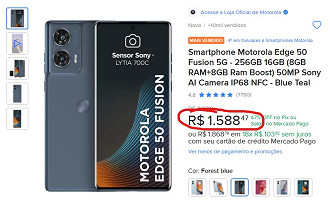 Motorola Edge 50 Fusion em oferta no Mercado Livre
