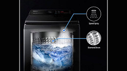 OFERTA | Lavadora Inverter Black com super capacidade de 17kg com 35% de desconto na Samsung OFERTA | Lavadora Inverter Black com super capacidade de 17kg com 35% de desconto na Samsung