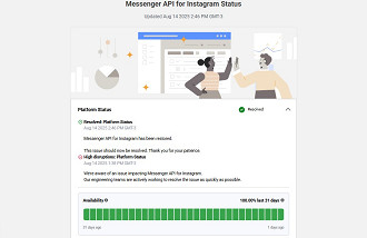 API do Instagram apresentou problema, mas foi corrigido