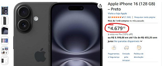 iPhone 16 em oferta na Amazon
