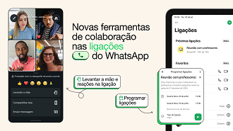 Novos recursos para ligações em grupo do WhatsApp