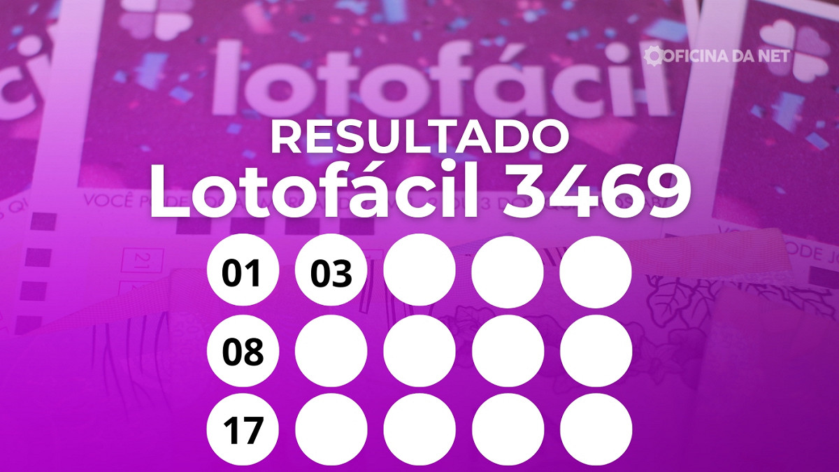 Veja os números sorteados da Lotofácil 3469