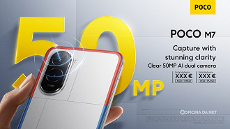 POCO M7. Imagem: POCO/Divulgação