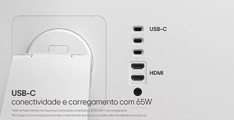 Conexões do LG Swing. Imagem: LG/Reprodução
