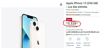 iPhone 13 em oferta na Amazon