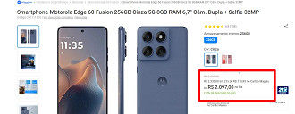 Print da oferta do Motorola Edge 60 Fusion
