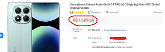 Redmi Note 14 Pro 5G em oferta na Shopee Redmi Note 14 Pro 5G em oferta na Shopee