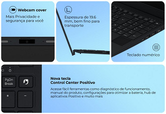 Vision R15M. Imagem: Positivo/Divulgação Vision R15M. Imagem: Positivo/Divulgação