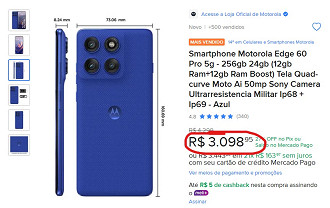 Motorola Edge 60 Pro em oferta no Mercado Livre