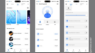 Controles do app Haylou Sound