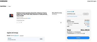 Galaxy Book4 Pro com 33% de desconto na Samsung. Galaxy Book4 Pro com 33% de desconto na Samsung.