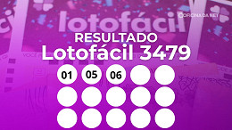 Lotofácil 3479: veja o resultado, ganhadores e próximo sorteio Lotofácil 3479: veja o resultado, ganhadores e próximo sorteio