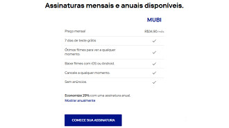 Planos do MUBI Planos do MUBI