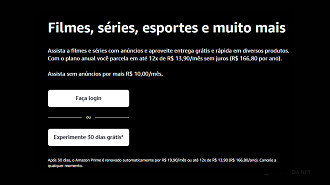 Planos do Prime Video Planos do Prime Video