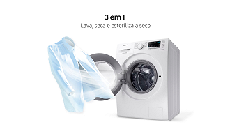 Samsung Lava e Seca Digital Inverter Ecobubble WD10M Branca 10.1kg Samsung Lava e Seca Digital Inverter Ecobubble WD10M Branca 10.1kg