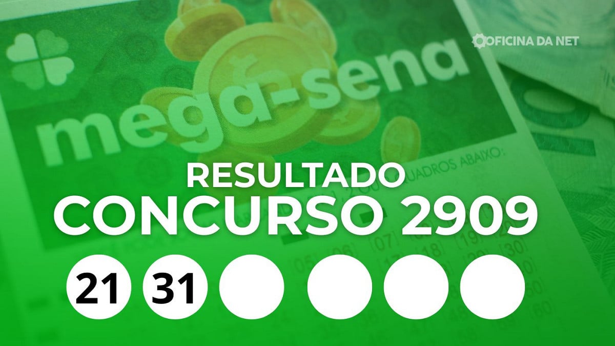 Veja os números sorteados da Mega-Sena 2909
