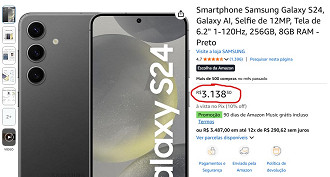 Galaxy S24 em oferta na Amazon