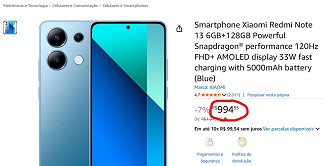 Redmi Note 13 4G em oferta na Amazon