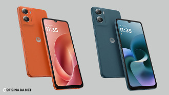 Moto G06 (esquerda) e Moto G06 Power (direita)