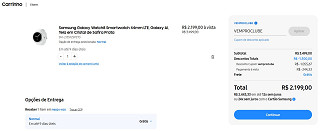 Galaxy Watch8 44mm LTE com quase 40% OFF na loja oficial da Samsung.