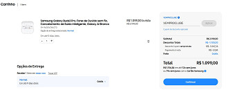 Galaxy Buds3 Pro com 50% de desconto na loja oficial da Samsung. Galaxy Buds3 Pro com 50% de desconto na loja oficial da Samsung.