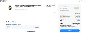 Samsung Galaxy Watch7 Bluetooth 44mm em oferta nessa semana na Samsung.