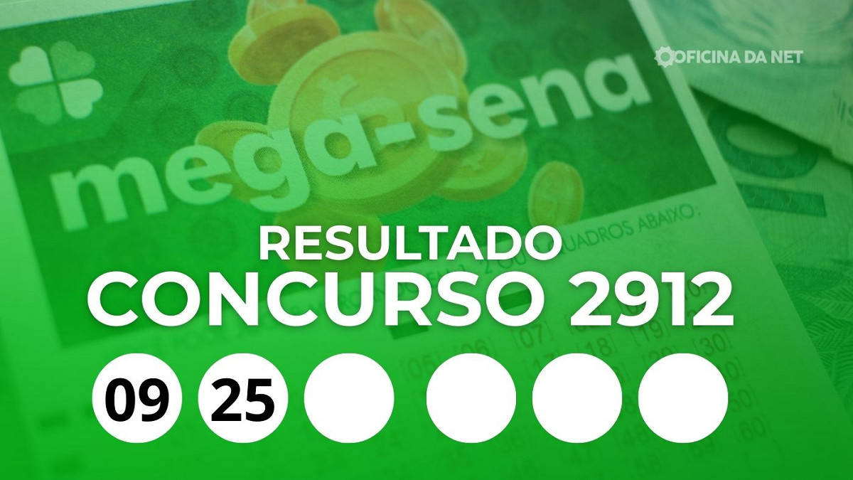 Veja os números sorteados da Mega-Sena 2912
