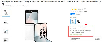 Galaxy Z Flip7 FE está com ótimo preço agora