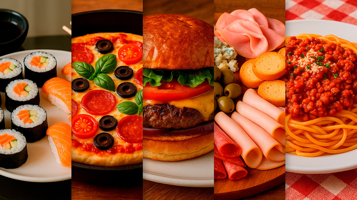 5 receitas para o jantar