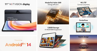 Especificações do TCL Tab 11 FE
