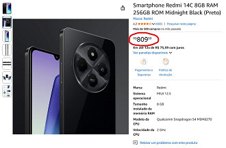 Redmi 14C em oferta na Amazon