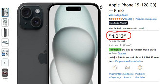 iPhone 15 em oferta na Amazon iPhone 15 em oferta na Amazon